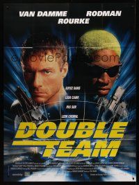8p317 DOUBLE TEAM French 1p '98 Jean-Claude Van Damme & Dennis Rodman, action!