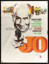 8p327 GAZEBO French 1p '71 Jean Girault's Jo, wacky Louis de Funes with revolver by Hurel!