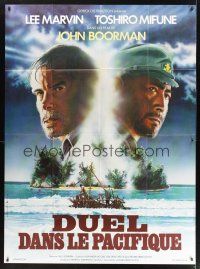 8p333 HELL IN THE PACIFIC French 1p R80 Lee Marvin & Toshiro Mifune trapped on island together!