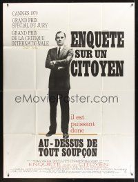 8p340 INVESTIGATION OF A CITIZEN style A French 1p '70 Gian Maria Volonte, Kerfyser art!