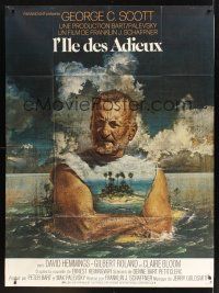8p342 ISLANDS IN THE STREAM French 1p '77 Ernest Hemingway, different Heron art of George C. Scott
