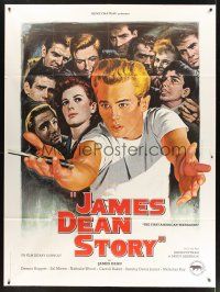 8p343 JAMES DEAN: THE FIRST AMERICAN TEENAGER French 1p '80 Rebel Without a Cause art by Jean Mascii