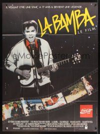 8p352 LA BAMBA French 1p '87 rock and roll, Lou Diamond Phillips as Ritchie Valens!