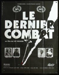8p359 LE DERNIER COMBAT French 1p '83 Luc Besson, Jean Reno, cool art by Guichard & Arno!