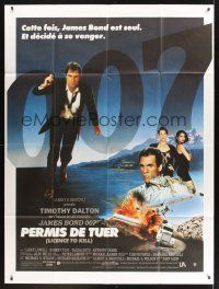 8p367 LICENCE TO KILL French 1p '89 Timothy Dalton as James Bond, he's out for revenge!
