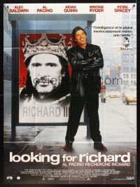 8p374 LOOKING FOR RICHARD French 1p '96 great image of Al Pacino, William Shakespeare, documentary!