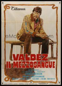 8p027 CHINO Italian 1p '73 Valdez il mezzosangue, art of Charles Bronson by Averardo Ciriello!