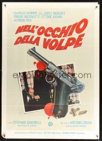 8p167 TRUTH ON THE SAVOLTA AFFAIR Italian 1p '80 cool art of gun, blood & bullets by Luca Crovato!