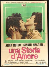8p090 LOVE ME, BABY, LOVE ME Italian 1p '69 Michele Lupo's Una Storia D'Amore!