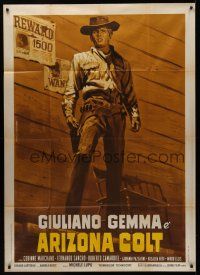 8p092 MAN FROM NOWHERE Italian 1p R70s Arizona Colt, Piovano art of Gemma by wanted poster!