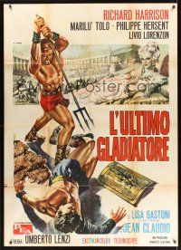 8p100 MESSALINA VS. THE SON OF HERCULES Italian 1p '64 Lenzi's L'ultimo gladiatore, Casaro art!