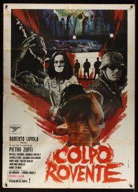 8p154 SYNDICATE: A DEATH IN THE FAMILY Italian 1p '70 Piero Zuffi's Colpo Rovente, wild montage!