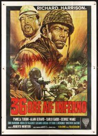 8p188 36 HOURS IN HELL Italian 2p '69 Roberto Bianchi's 36 ore all'inferno, cool artwork!
