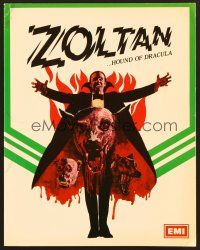 8r074 DRACULA'S DOG English promo brochure '78 Albert Band, wild art, Zoltan...Hound of Dracula!