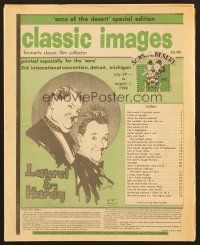 8r043 CLASSIC IMAGES magazine '82 cool art of Laurel & Hardy!