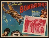 8r122 BOMBARDIER Mexican LC '43 Anne Shirley w/pilots Pat O'Brien & Randolph Scott!