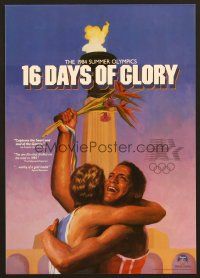 8r091 16 DAYS OF GLORY 8 video special cards '86 1984 Summer Olympics, great athelete images!