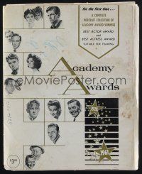 8r086 ACADEMY AWARD PORTFOLIO 9x11 print set 1962 Volpe art of all Best Actor & Actress winners!