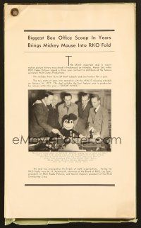8r016 RKO 1936 - 1937 studio yearbook '36 great image of Walt Disney & Mickey Mouse!