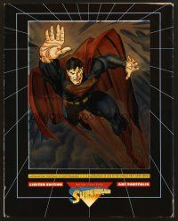 8r057 SUPERMAN ART PORTFOLIO art portfolio '93 great comic book art illustrations of Superman!
