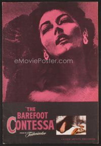 8r192 BAREFOOT CONTESSA pressbook '54 Humphrey Bogart, artwork of sexy Ava Gardner!