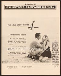 8r196 BELOVED INFIDEL pressbook '59 Gregory Peck as F. Scott Fitzgerald & Deborah Kerr as Graham!