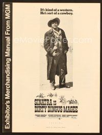 8r263 DIRTY DINGUS MAGEE pressbook '70 full-length Frank Sinatra is sort of a cowboy!