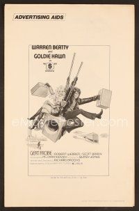 8r167 $ pressbook '71 great art of bank robbers Warren Beatty & Goldie Hawn!