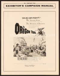 8r465 OREGON TRAIL pressbook '59 Fred MacMurray broke through a new frontier with 54-40 or Fight!