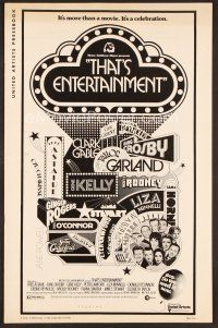 8r577 THAT'S ENTERTAINMENT pressbook '74 classic MGM Hollywood scenes, it's a celebration!