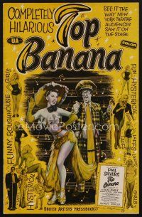 8r592 TOP BANANA pressbook '54 wacky Phil Silvers & super sexy Judy Lynn in many skimpy outfits!