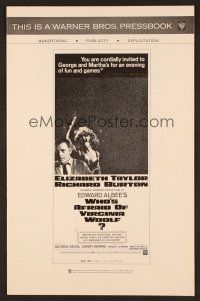 8r614 WHO'S AFRAID OF VIRGINIA WOOLF pressbook '66 Elizabeth Taylor, Richard Burton, Mike Nichols!