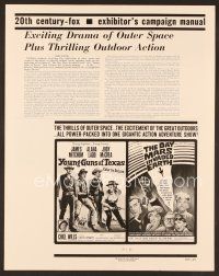 8r631 YOUNG GUNS OF TEXAS/DAY MARS INVADED EARTH pressbook '63 western/sci-fi double-bill!