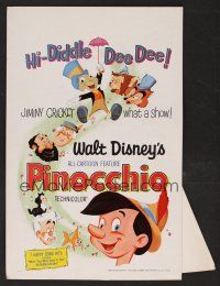 8r013 PINOCCHIO standee R71 Disney classic cartoon about a wooden boy who wants to be real!