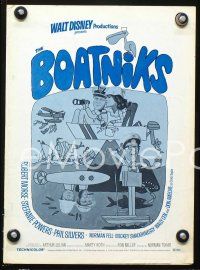 8r210 BOATNIKS pressbook '70 Walt Disney, Phil Silvers, Stefanie Powers & Robert Morse!