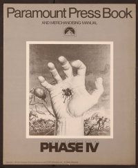 8r471 PHASE IV pressbook '74 art of ant crawling out of hand by Gil Cohen, directed by Saul Bass!