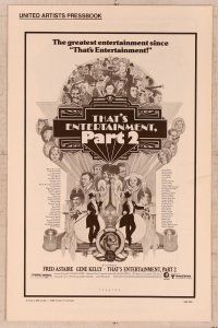 8r578 THAT'S ENTERTAINMENT PART 2 pressbook '75 Fred Astaire, Gene Kelly & many MGM greats!