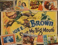 8s014 LOT OF 21 SCENE CARDS AND TITLE LOBBY CARDS lot '40 - '54 Shut My Big Mouth + many more!