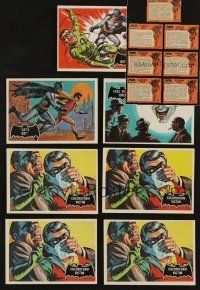8s028 LOT OF 7 BATMAN BUBBLE GUM CARDS lot '66 The Joker, The Bat-A-Rang, Robin chloroformed!