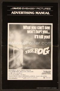 8s262 FOG pressbook '80 John Carpenter, what you can't see won't hurt you, it'll kill you!