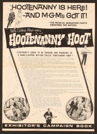 8s271 HOOTENANNY HOOT pressbook '63 Johnny Cash and a ton of top country music stars!