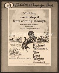 8s284 LAST WAGON pressbook '56 Richard Widmark, Delmer Daves, nothing could stop the last wagon!