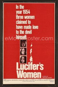 8s288 LUCIFER'S WOMEN pressbook '78 three ladies claimed to make love to the devil himself!