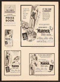8s294 MURDER SHE SAID pressbook '61 Margaret Rutherford follows a strangler, Agatha Christie