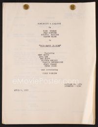 8s237 THIS EARTH IS MINE continuity & dialogue script April 6, 1959, screenplay by Casey Robinson!