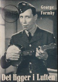 8s159 IT'S IN THE AIR Danish program '40 George Formby, Polly Ward, different images!