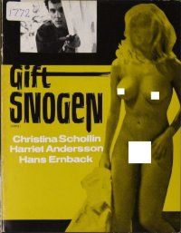 8s178 ORMEN Danish program '66 sexy naked Christina Schollin, directed by Hans Abramson!