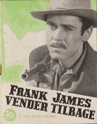 8s182 RETURN OF FRANK JAMES Danish program '48 Henry Fonda, Gene Tierney, Fritz Lang, different!