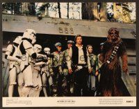 8t597 RETURN OF THE JEDI color 11x14 still '83 prisoners Harrison Ford, Carrie Fisher & Chewbacca!