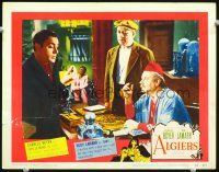 8t157 ALGIERS LC #2 R53 Alan Hale wearing fez bargains with thief Charles Boyer as Pepe le Moko!